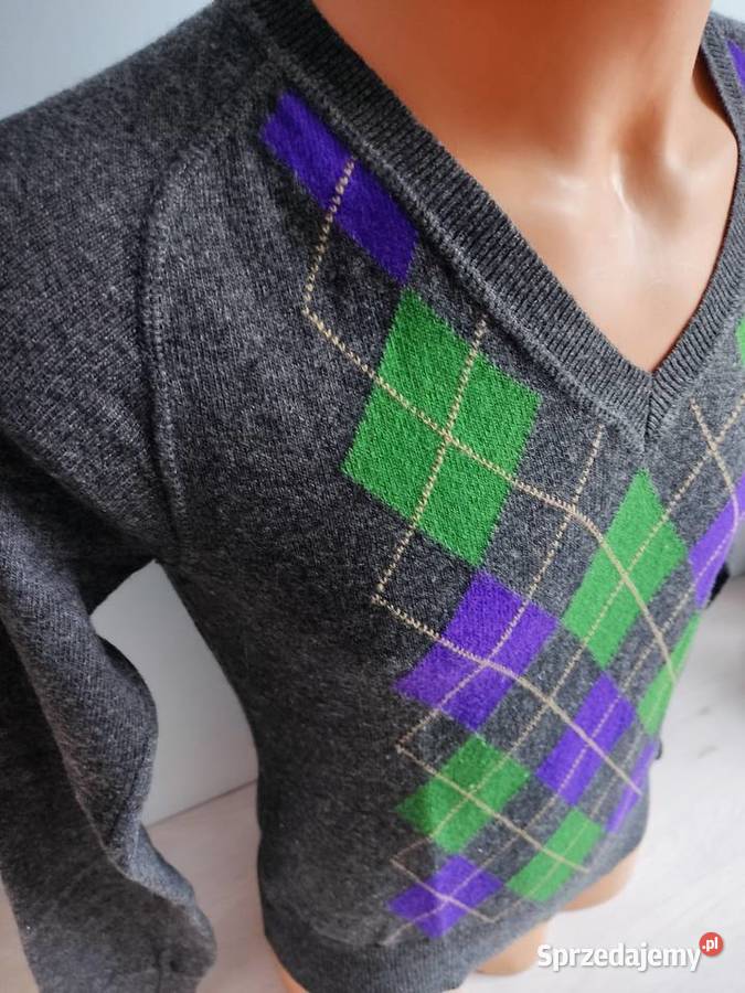 Sweter serek Marc OPolo w kratkę opolskie Głuchołazy