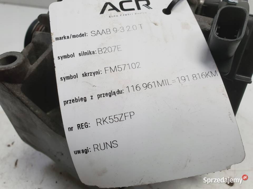 ALTERNATOR Saab 93 93 II 20 T bosch 0124425040 Chełm sprzedam