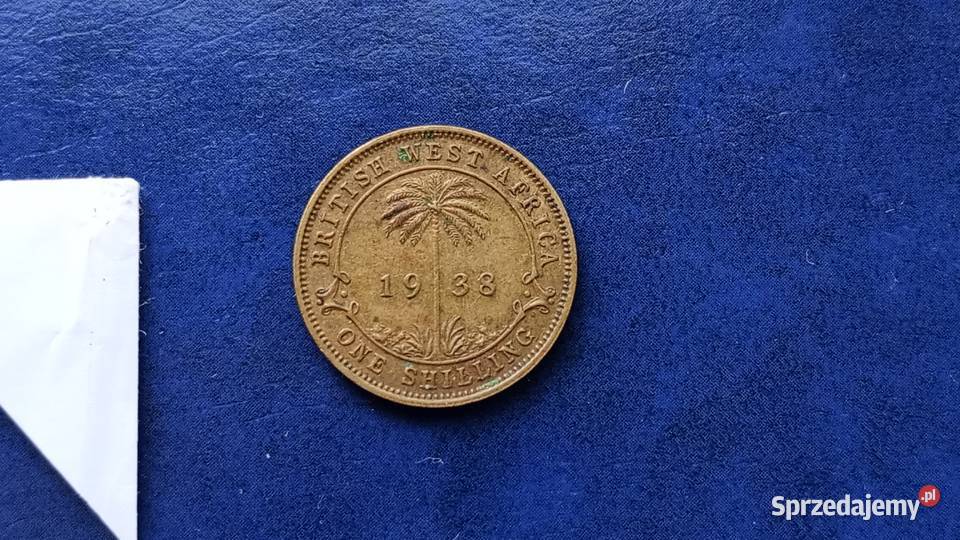 Stare monety 1 szyling 1938 Brytyjska Afryka Lesko