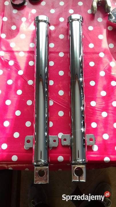 Kierownica szklanki golenie WSK nowy chrom koło Pozostałe Rypin