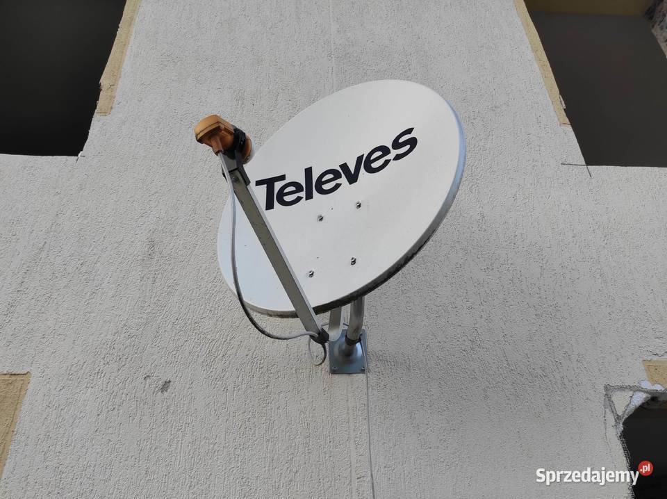 Antena satelitarna Televes używana 80 cm + konwerter