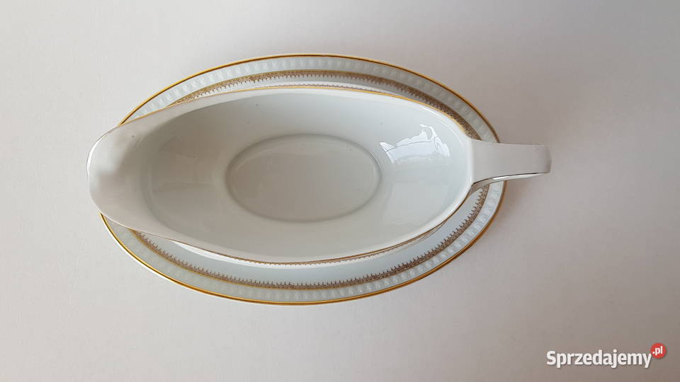Porcelanowa sosjerka i mała waza OHME porcelana Dąbrowa Górnicza