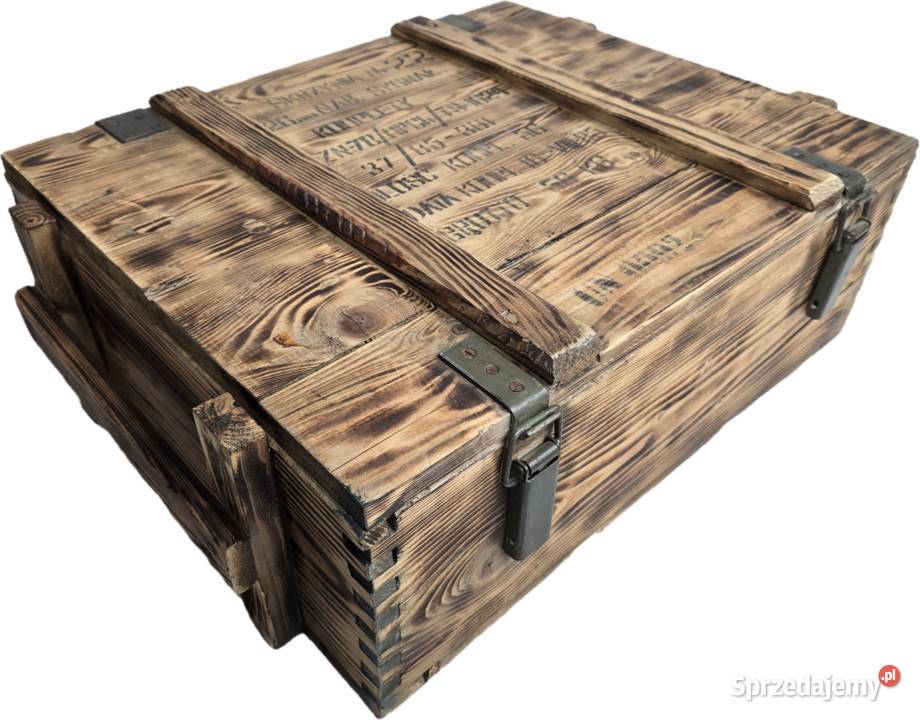 Skrzynia wojskowa drewniana 68x58x28 świetna Gdynia sprzedam