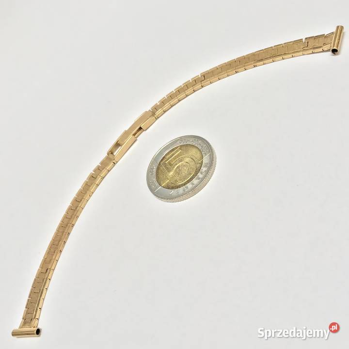 Złota BRANSOLETKA damska do ZEGARKA 750 18K 16 Warszawa