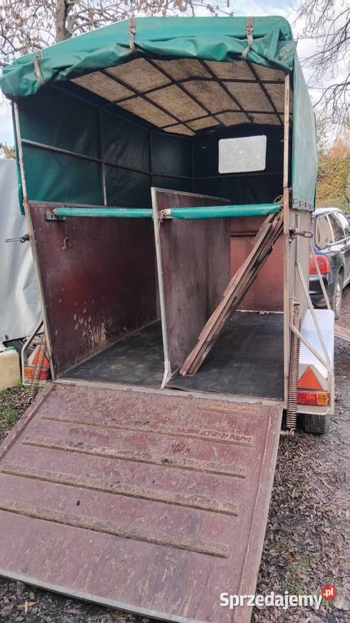 Przyczepa do przewozu koni niemiecka dolnośląskie Oława