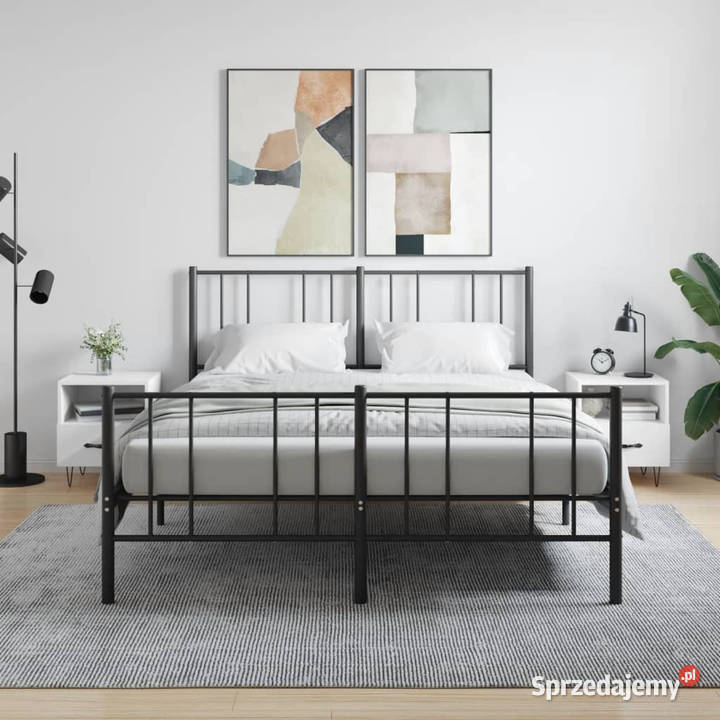 Szafki nocne 2 białe wysoki połysk 40x35x475 Warszawa