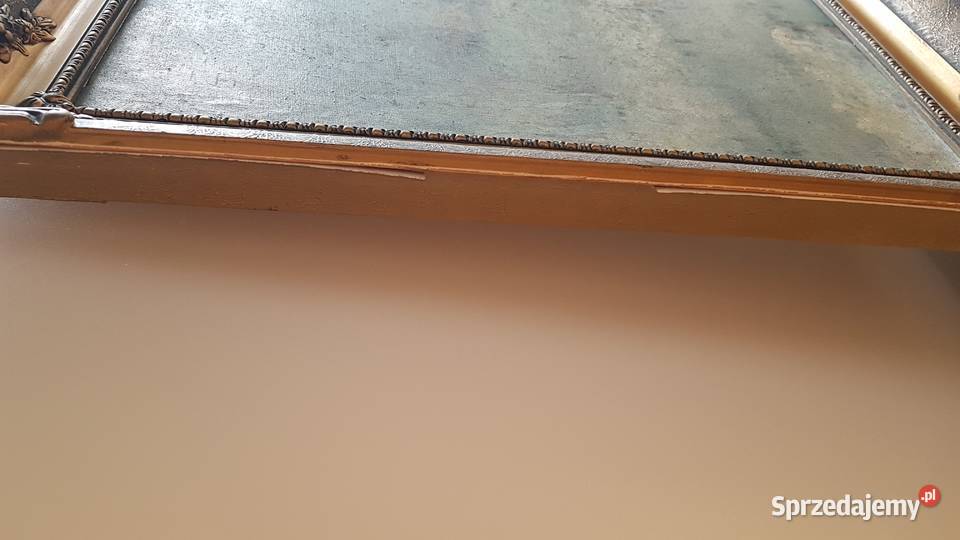 Obraz olejny Mroźny dzień w pięknej ramie