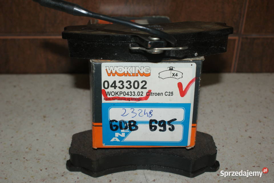 GDB695 TRW KLOCKI HAMULC FIAT DUCATO 8186 Zestaw mazowieckie Białobrzegi