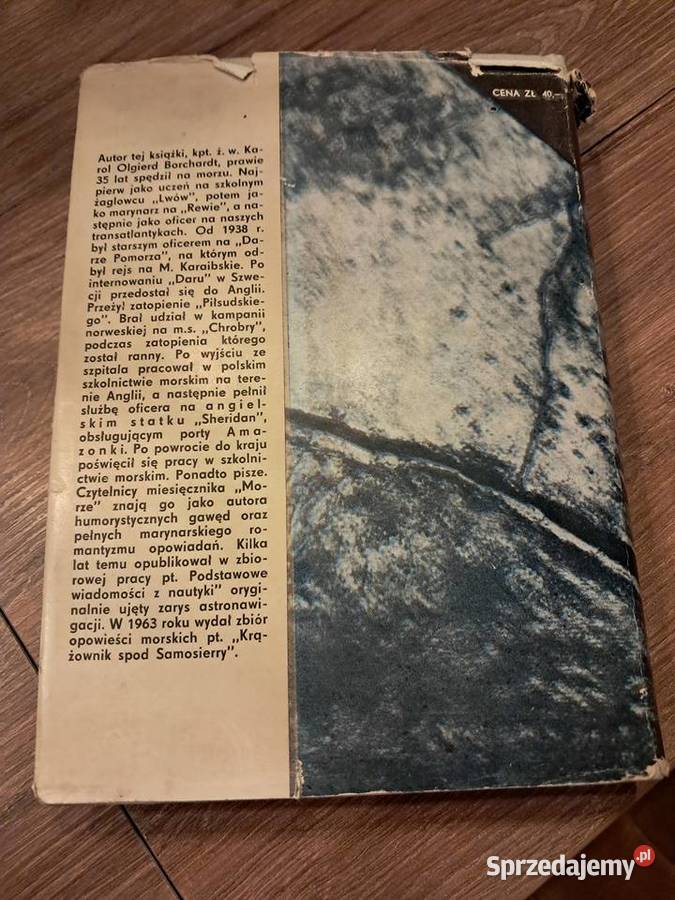 książka z dedykacją z 1968r znaczy kapitanstan marynistyka, żeglarstwo świętokrzyskie Sandomierz