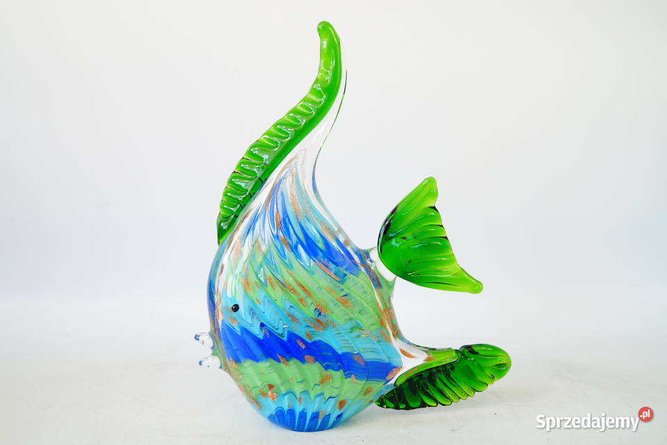 Figura szklana figura Murano style ryba rybka Gizałki