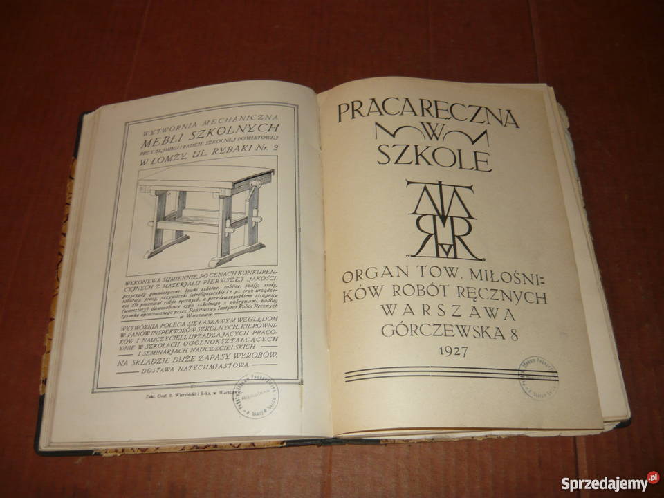 Praca Ręczna W Szkole 1927 rocznik Nowy Sącz sprzedam