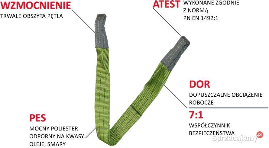 Pas Asekuracyjny do Drzewa Opasania Taśma Zabrze