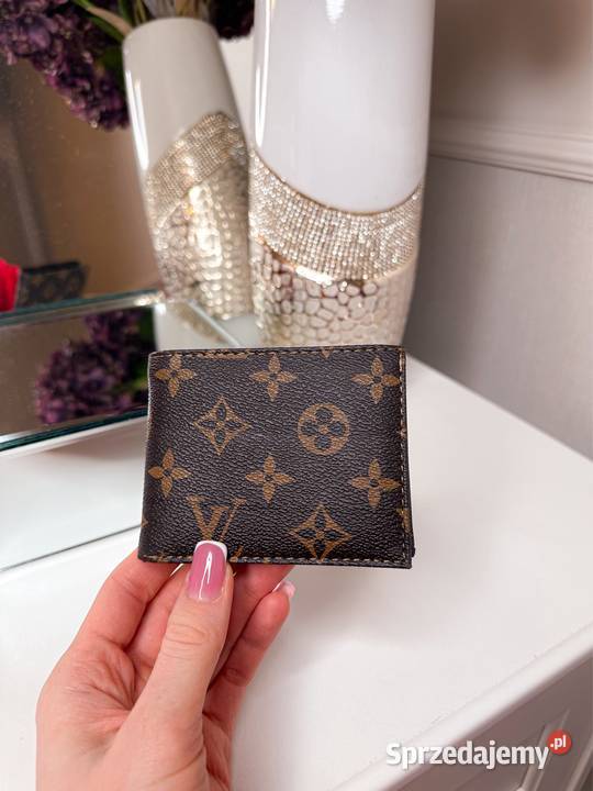 Portfel LV Louis Vuitton brązowy nowy logowany Warszawa