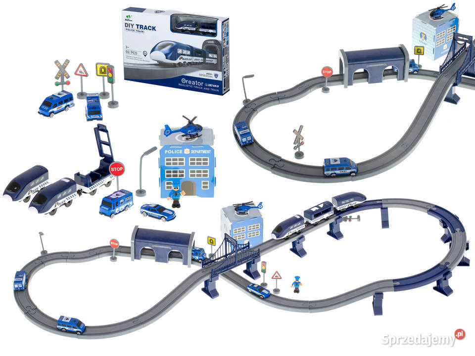 KOLEJKA ELEKTRYCZNA POCIĄG POLICJA AUTKA 92 podlaskie Bielsk Podlaski