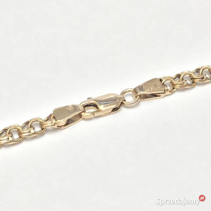 Złoty ŁAŃCUSZEK damski 14K piękny GARIBALDI 55 mazowieckie Warszawa