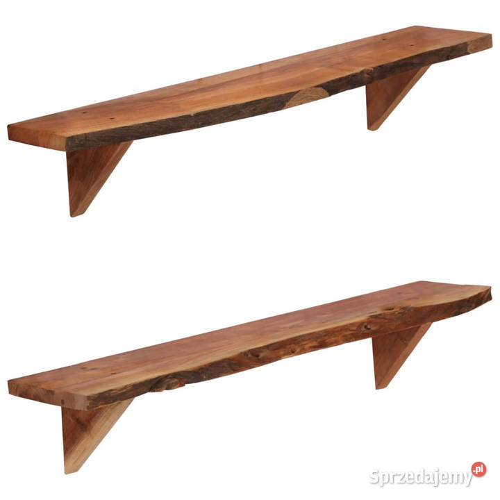 Półki ścienne 2 90 x 20 x 18 lite drewno Warszawa