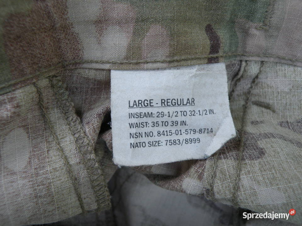Spodnie ACU multicam large regular dolnośląskie Wrocław