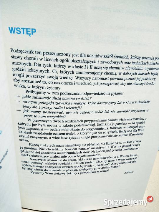 Chemia WSiP podręcznik unikatowe antykwariat Antykwariat mazowieckie