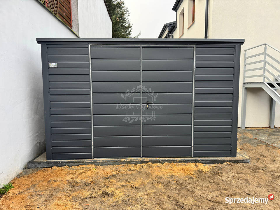 Schowek domek ogrodowy 4x25m Brama dwuskrzydłowa wielkopolskie Leszno