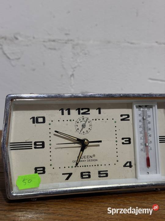 Budzik mechaniczny z termometrem Queen Germany