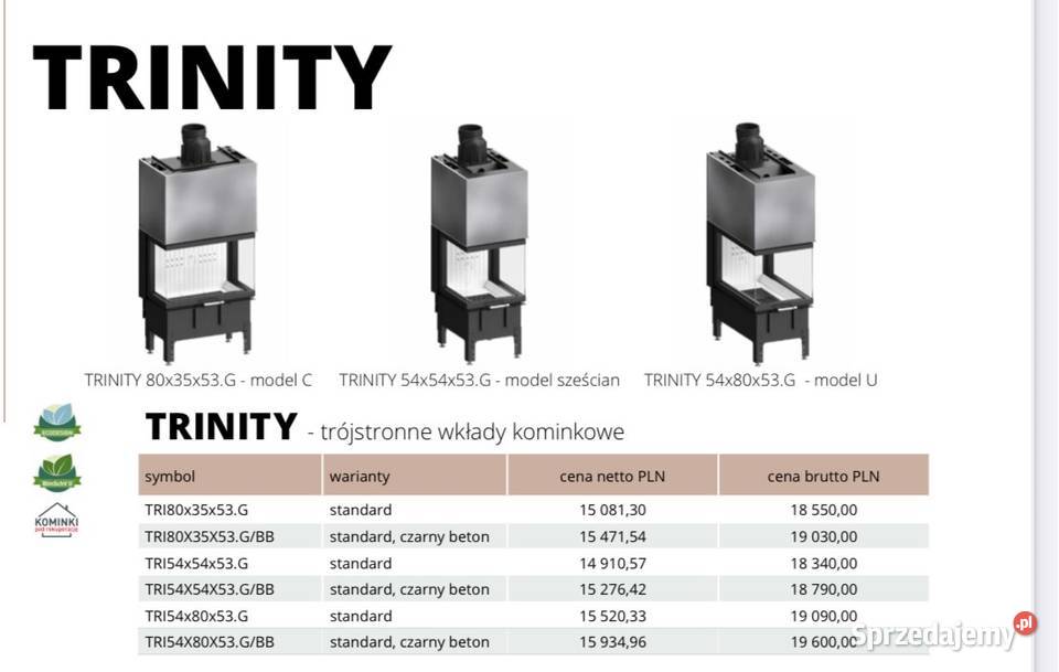 TRINITY 548053G ogień który otula z trzech