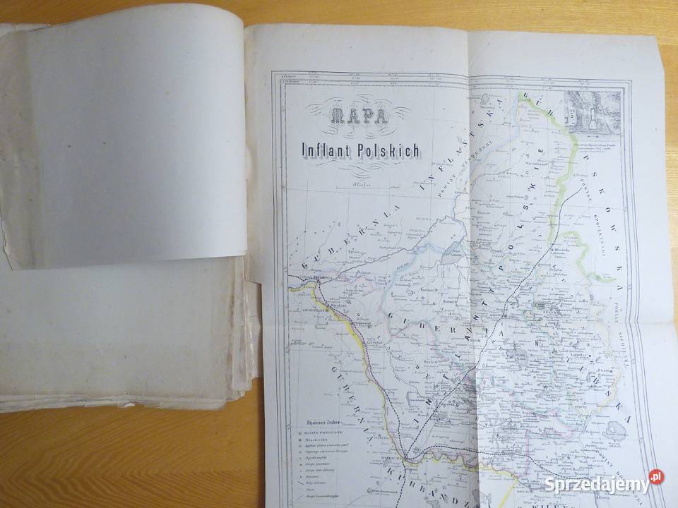 KR Inflanty Polskie Manteuffel wyd 1879 r rzadka Antykwariat Warszawa