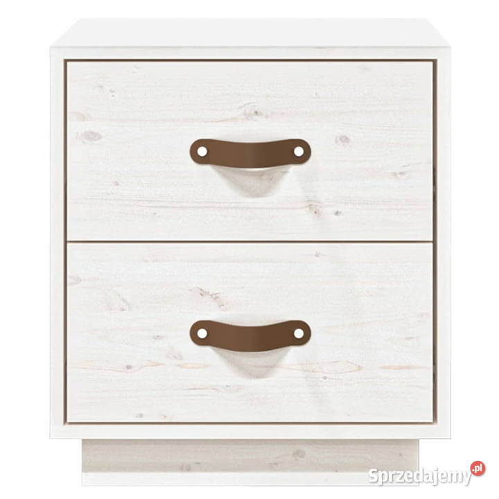 Szafka nocna biała 40x34x45 lite drewno sosnowe Warszawa
