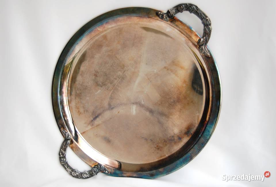 Nowa taca posrebrzana platerowana srebrem Hefra lubelskie Lublin