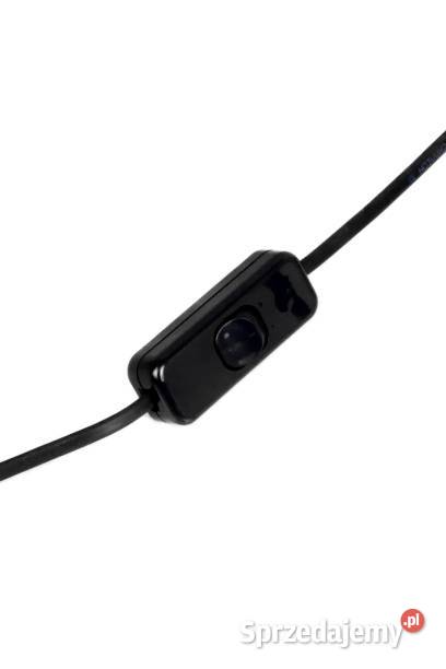 Metalowa lampa stołowa BLOMBERG z abażurem Nowe