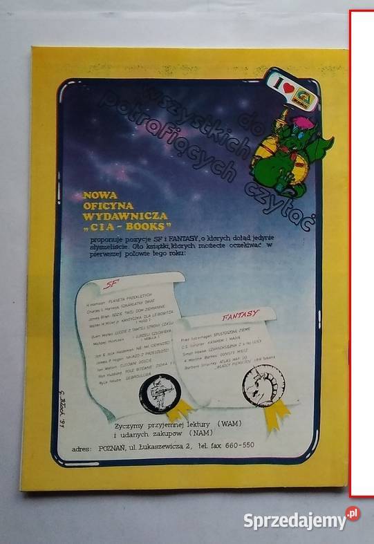 Komiks Fantastyki Pelisa 2 Pelisa 3 Pelisa 4 Rok wydania 1991 Komiksy pomorskie Gdynia