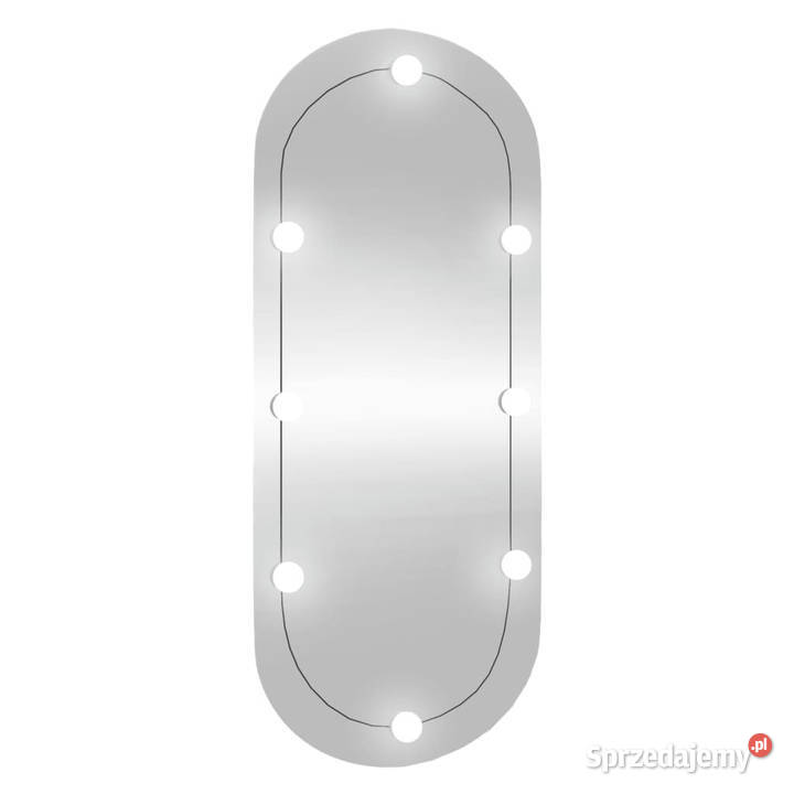 Lustro ścienne z LED 40x90 szklane owalne Warszawa