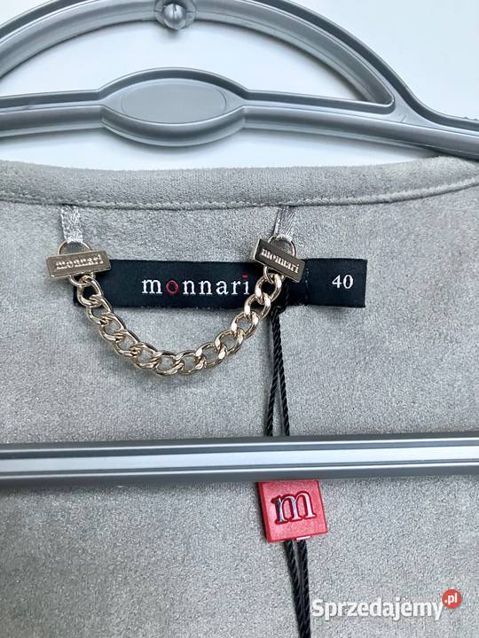Nowa narzutka blazer szara Monnari zamsz L podkarpackie Nisko