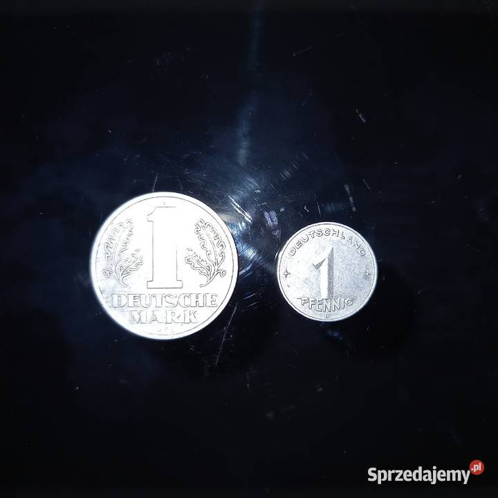 1 marka deutsche mark 1956 DDR 1pfennig 1953 DDR Zemborzyce Podleśne sprzedam