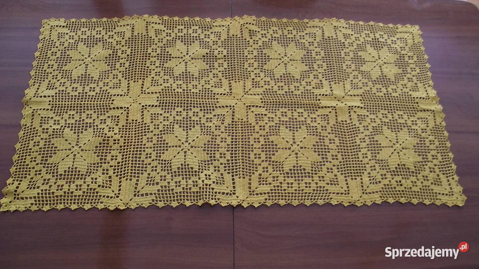 Bieżnik szydełkowy Obrusy i serwety łódzkie Leźnica Wielka-Osiedle