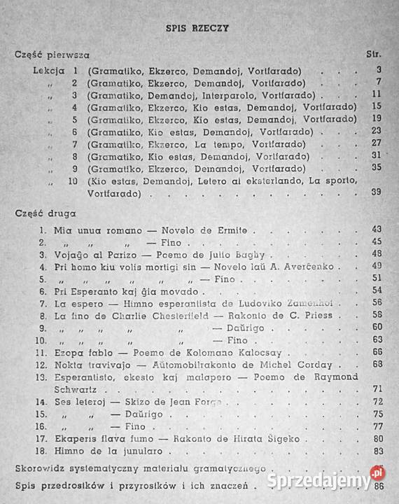 1000 słów języka esperanto Edmund i Jan Fethke lubelskie Chełm