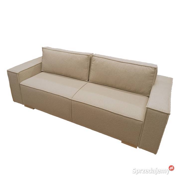 Kanapa sofa z funkcją spania boucle Wrocław Łóżka, wersalki i sofy Gdańsk sprzedam