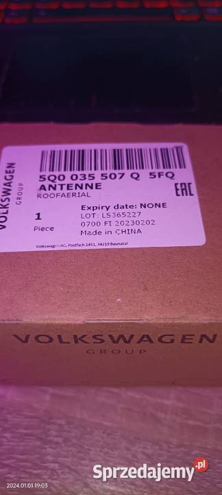 NOWA VW SKODA SEAT ANTENA NA DACH 5Q0035507 pomorskie Luzino