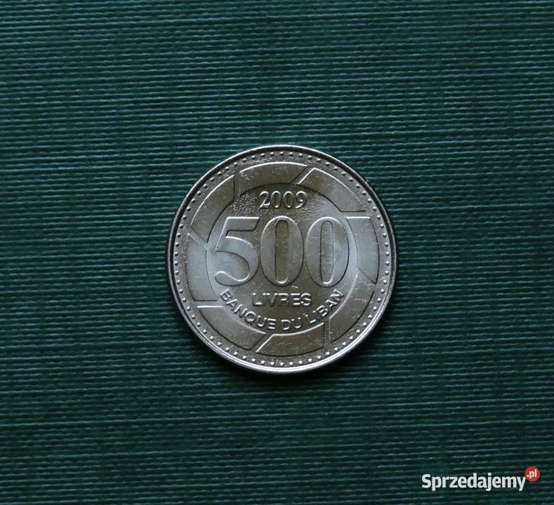 LIBAN 500 funtów liwrów 2009r