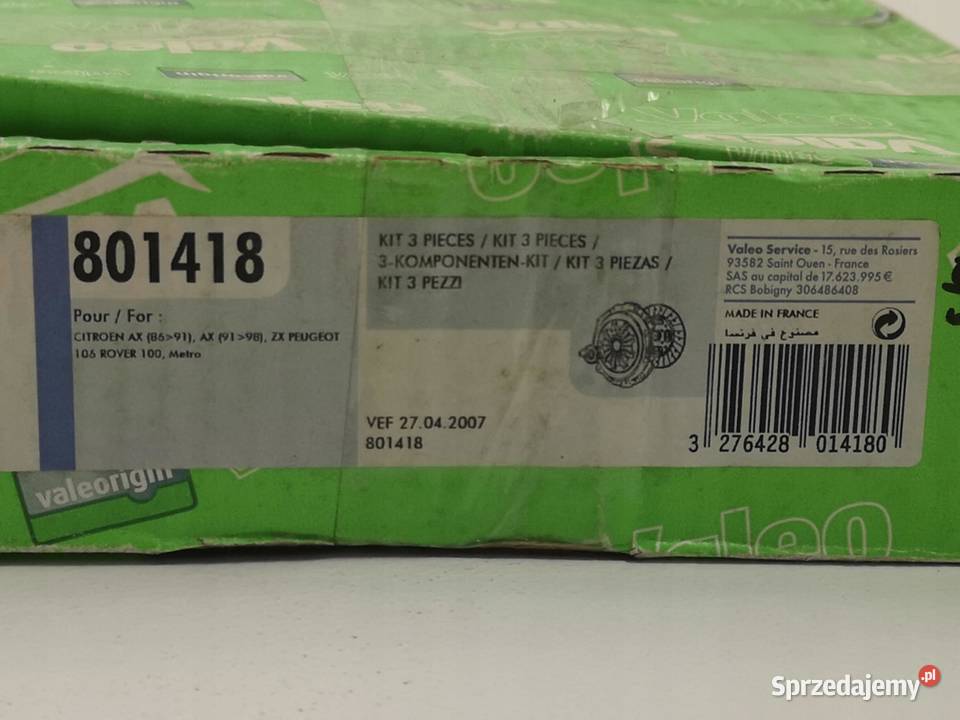 ZESTAW SPRZĘGŁA PEUGEOT 106 II 11 19962004 NOWY