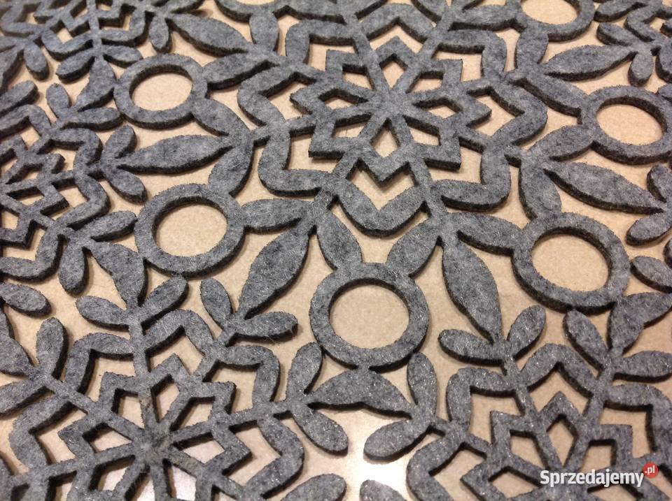 Podkładki Filcowe na Stół 3 Szare