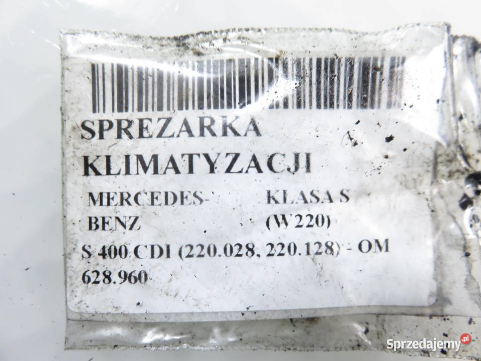 KOMPRESOR KLIMATYZACJI MERCEDES W220 S 400 CDI