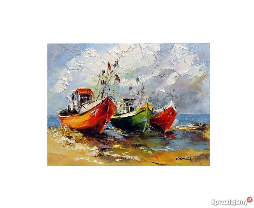 Kowalik Kutry obraz olejny 40x30 Malarstwo Warszawa