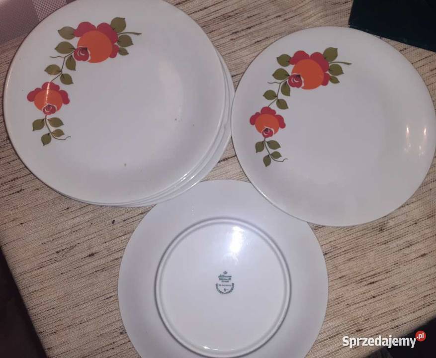 Piękne porcelanowe talerze firmy z Bavarii Kraków