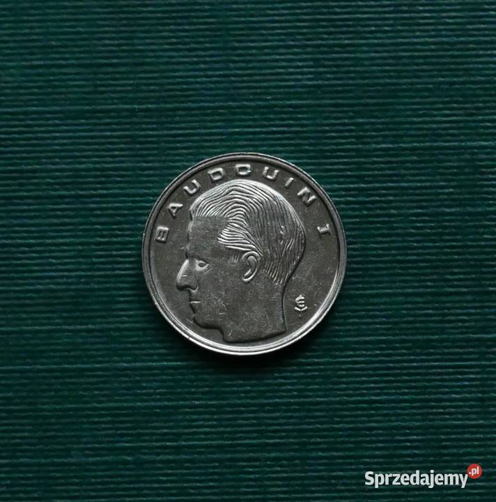 BELGIA 1 frank 1989r Napis francusku BELGIQUE Gliwice