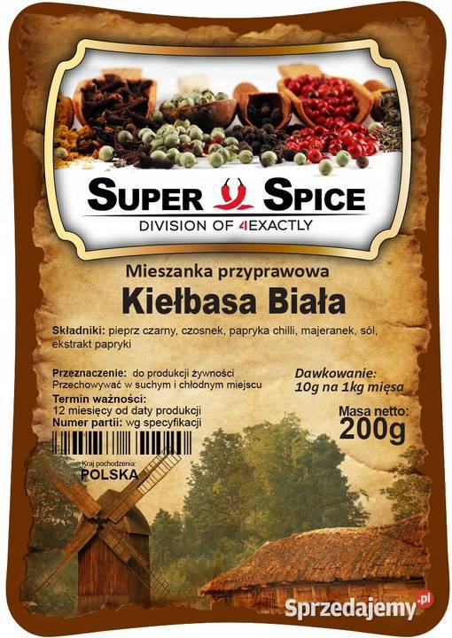 Mieszanka Przyprawowa Super Spice Kiełbasa Biała Białystok sprzedam