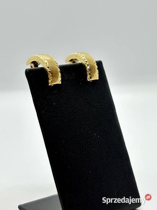 Złote kolczyki pr 375 162g Angielskie Elbląg sprzedam