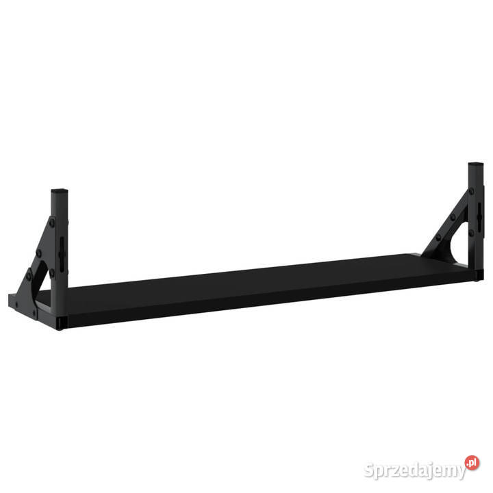 Półki ścienne 2 czarne 60x15x155 WM836323 Warszawa sprzedam