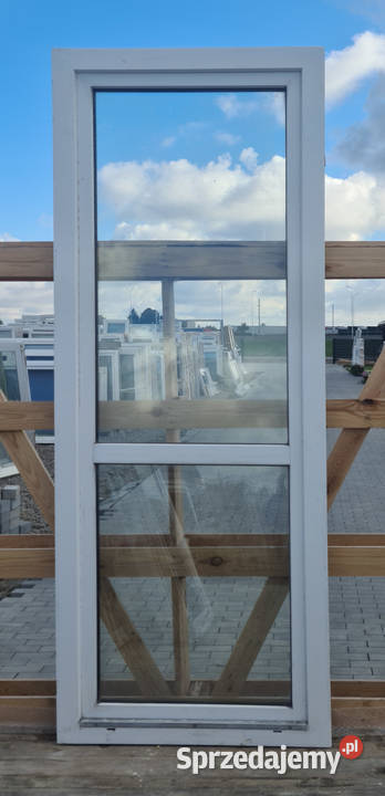 OKNA KacprzaK 87X230 Okno Balkonowe Używane PCV mazowieckie