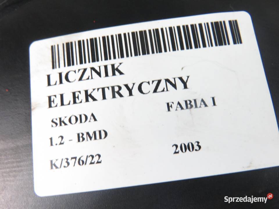 LICZNIK SKODA FABIA I 12 BMD 6Y0920860M