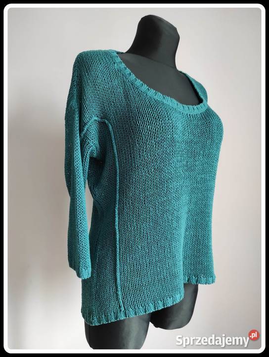 Chris line sweter szmaragdowy oversize 38 M